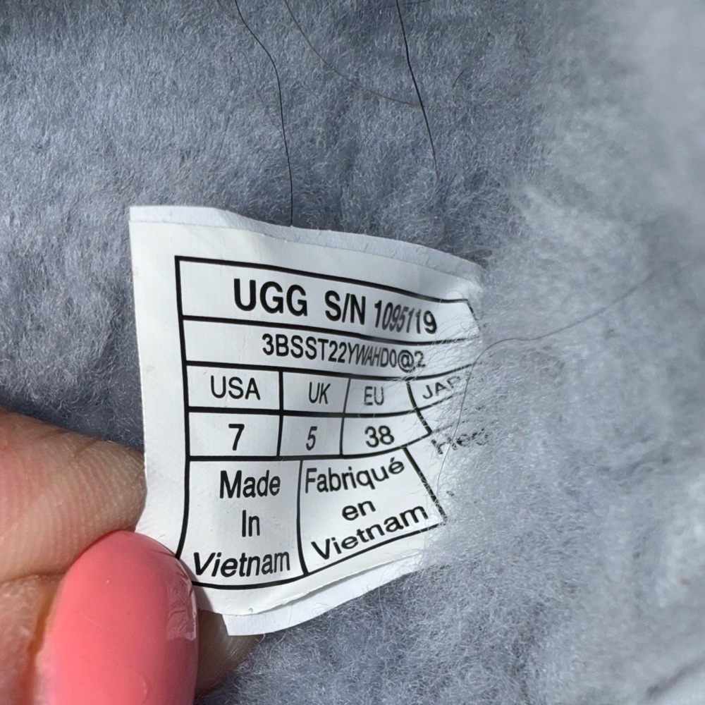 UGG Fluff Yeah Slide Sandal~Grey~Size:7 - Picture 7 of 7